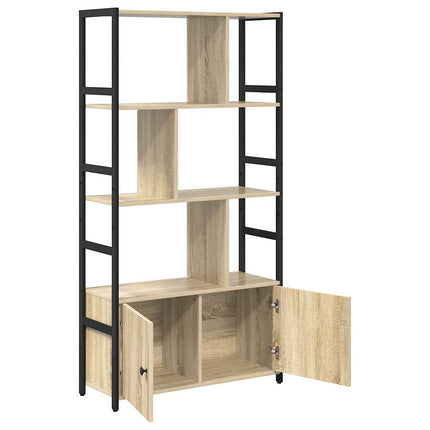 Hyllsystem Sonoma-ek 80 x 30 x 155,5 cm Konstruerat trä