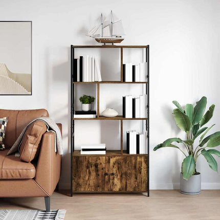 Hyllsystem Rökt ek 80 x 30 x 155,5 cm Konstruerat trä
