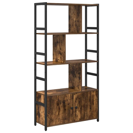Hyllsystem Rökt ek 80 x 30 x 155,5 cm Konstruerat trä