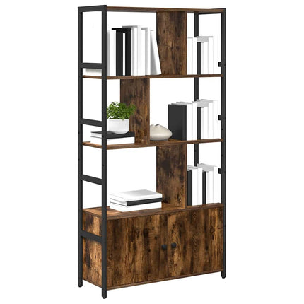 Hyllsystem Rökt ek 80 x 30 x 155,5 cm Konstruerat trä