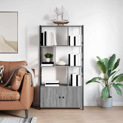 Hyllsystem Grå sonoma 80 x 30 x 155,5 cm Konstruerat trä