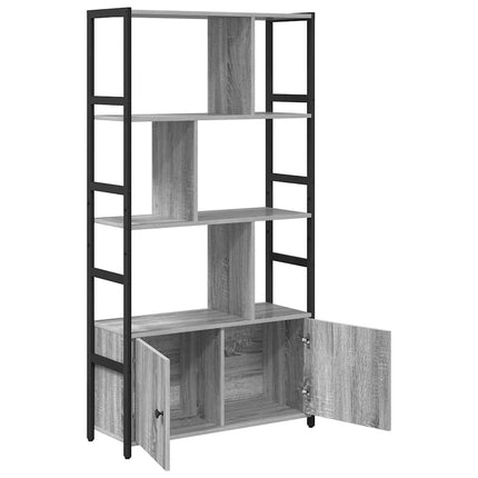 Hyllsystem 80 x 30 x 155,5 cm Konstruerat trä Grå sonoma