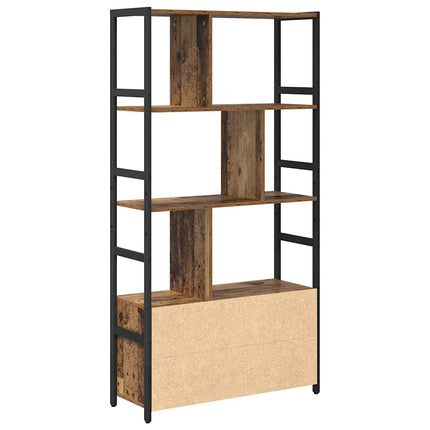 Hyllsystem 80 x 30 x 155,5 cm Konstruerat trä Gammalt trä