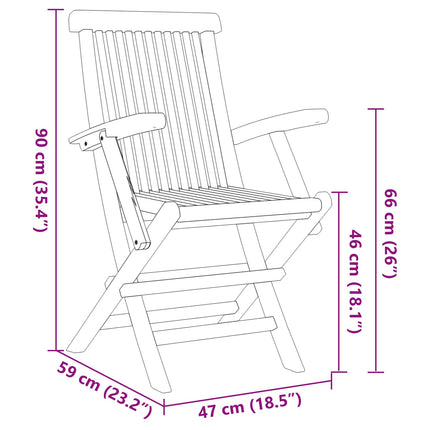 Trädgårdsmöbelset 7 pcs Brun Massivt teakträ