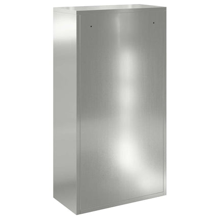 Paketbox med lagring Silver 44 x 22 x 82 cm Galvaniserat Stål