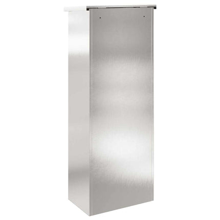 Paketbox med lagring Silver 44,5 x 29 x 110,5 cm Rostfritt stål
