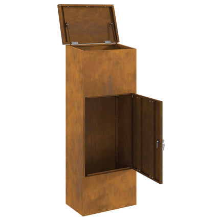 Paketbox Rostig 44,5 x 29 x 110,5 cm Väderbeständig stål