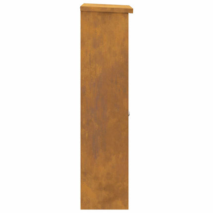Paketbox Rostig 44,5 x 29 x 110,5 cm Väderbeständig stål