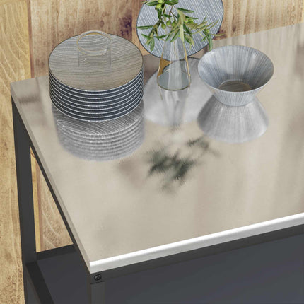 Kök Hyllsystem HATTEM Antracit 90 x 50 x 92 cm Stål