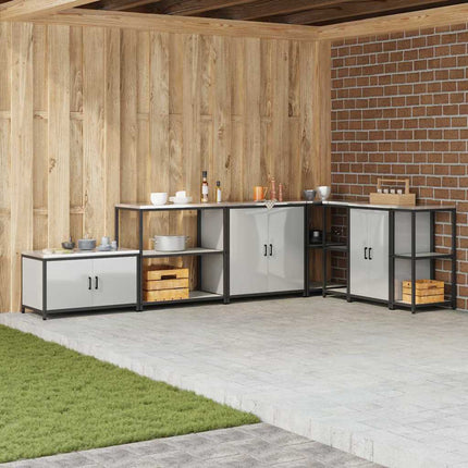 Kök Hyllsystem HATTEM Silver 90 x 50 x 92 cm Stål