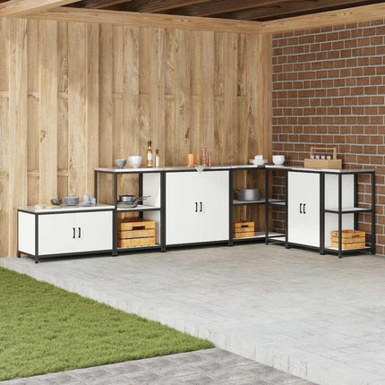 Kök Hyllsystem HATTEM Vit 60 x 50 x 92 cm Stål