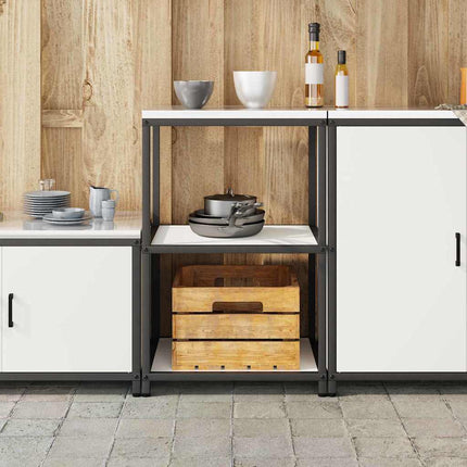 Kök Hyllsystem HATTEM Vit 60 x 50 x 92 cm Stål