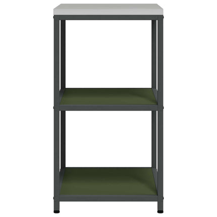 Kök Hyllsystem HATTEM Olivgrön 60 x 50 x 92 cm Stål