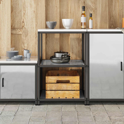 Kök Hyllsystem HATTEM Silver 60 x 50 x 92 cm Stål