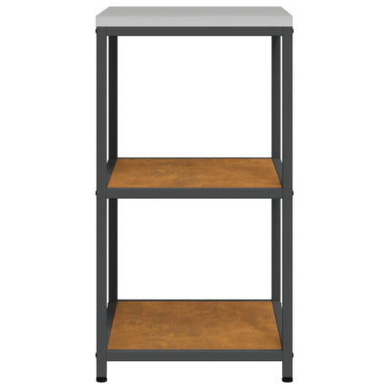 Kök Hyllsystem HATTEM Rostig 60 x 50 x 92 cm Stål