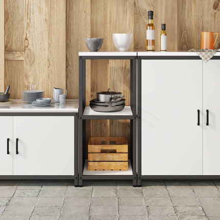 Kök Hyllsystem HATTEM Vit 40 x 50 x 92 cm Stål