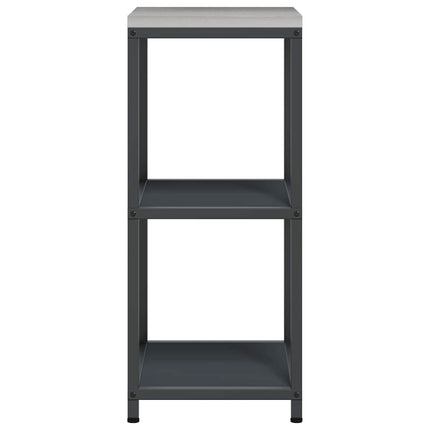 Kök Hyllsystem HATTEM Antracit 40 x 50 x 92 cm Stål