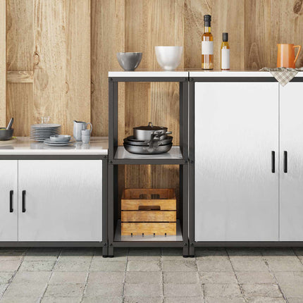 Köksförvaring HATTEM Silver 40 x 50 x 92 cm Stål
