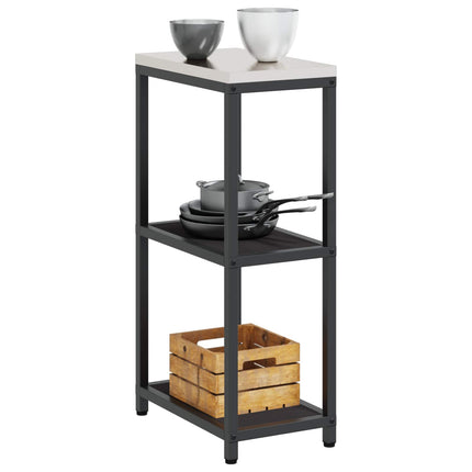 Kök Hyllsystem HATTEM Svart 30 x 50 x 92 cm Stål