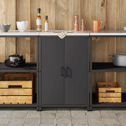 Köksförvaring HATTEM Svart 60 x 50 x 92 cm Stål