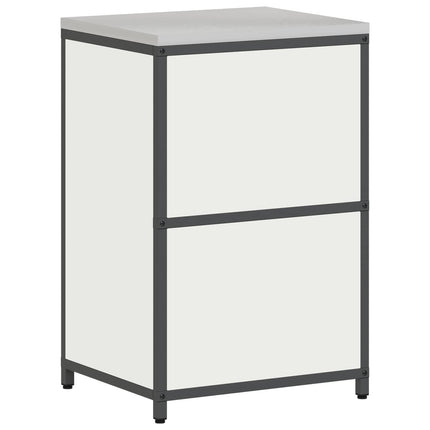 Köksförvaringsskåp HATTEM Vit 60 x 50 x 92 cm Stål