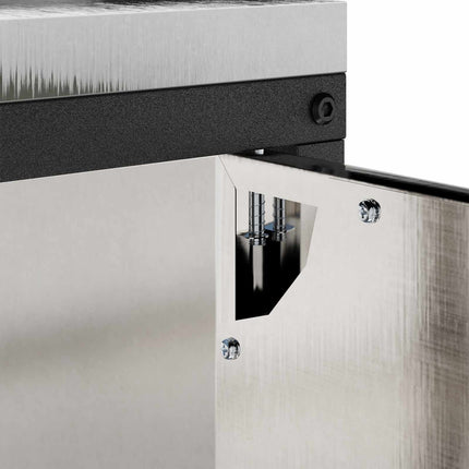 Köksförvaringsskåp HATTEM Silver 60 x 50 x 92 cm Stål