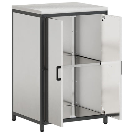 Köksförvaring HATTEM Silver 60 x 50 x 92 cm Stål