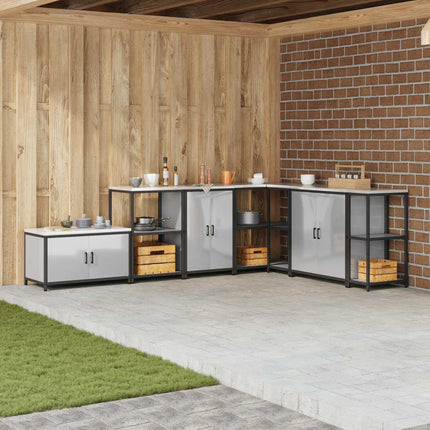 Köksförvaring HATTEM Silver 60 x 50 x 92 cm Stål