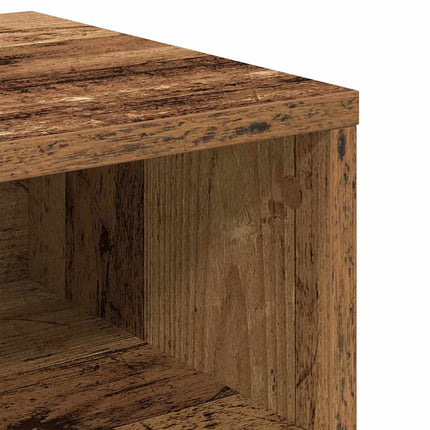 Nattduksbord Gammalt trä 40 x 40 x 30 cm Konstruerat trä