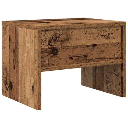 Nattduksbord 2 pcs Gammalt trä 40 x 40 x 30 cm Konstruerat trä
