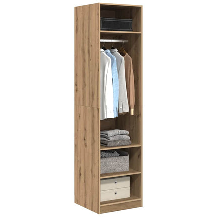 Garderob med hylla Artisan Ek 50 x 50 x 200 cm Konstruerat trä
