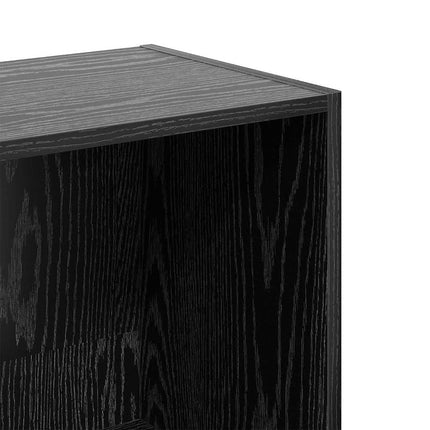 Hyllsystem Svart Ek 40 x 30 x 114 cm Konstruerat trä