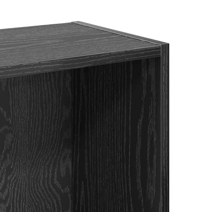 Hyllsystem Svart Ek 80 x 24 x 76 cm Konstruerat trä