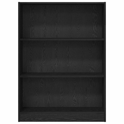 Hyllsystem Svart Ek 80 x 24 x 109 cm Konstruerat trä