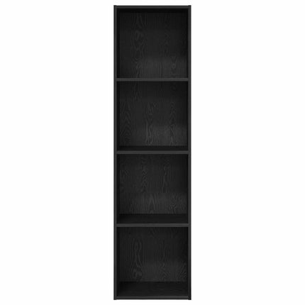 Hyllsystem Svart Ek 40 x 30 x 152 cm Konstruerat trä