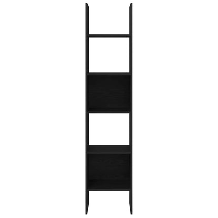 Bokskåp Svart Ek 40 x 35 x 180 cm Konstruerat trä