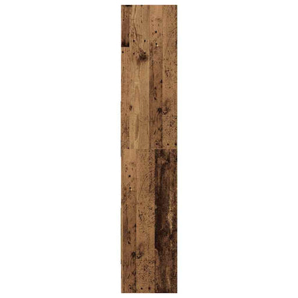 Bokskåp 5 nivåer 60 x 35 x 180 cm Konstruerat trä Gammalt trä