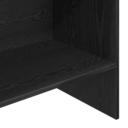 Bokskåp Svart Ek 60 x 35 x 180 cm Konstruerat trä