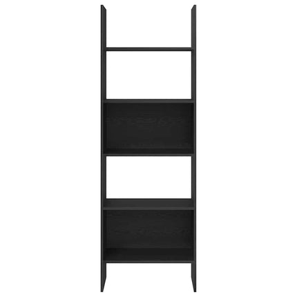 Bokskåp Svart Ek 60 x 35 x 180 cm Konstruerat trä