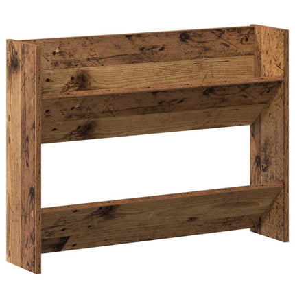 Skoskåp 2 st 80 x 18 x 60 cm Konstruerat trä Gammalt trä