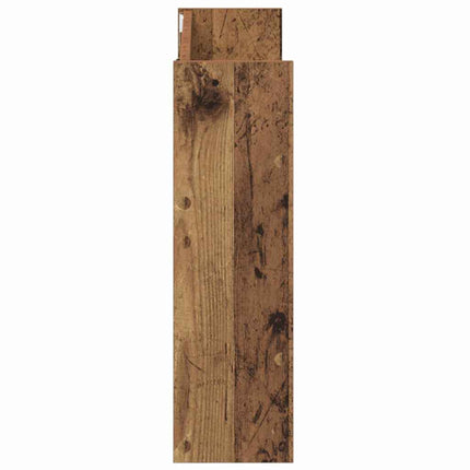 Skoskåp 2 pcs Gammalt trä 80 x 18 x 60 cm Konstruerat trä