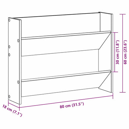 Skoskåp 2 pcs Artisan Ek 81 x 18 x 60 cm Konstruerat trä
