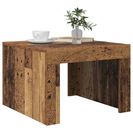 Kaffeebord Gammalt trä 50 x 50 x 35 cm Konstruerat trä