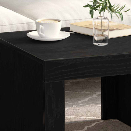 Kaffeebord Svart Ek 50 x 50 x 35 cm Konstruerat trä