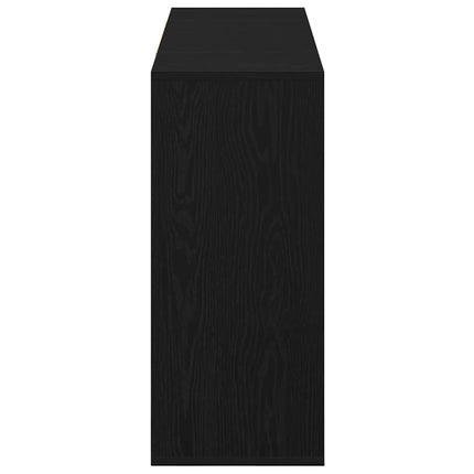 Sideboard Svart Ek 120 x 30 x 75 cm Konstruerat trä
