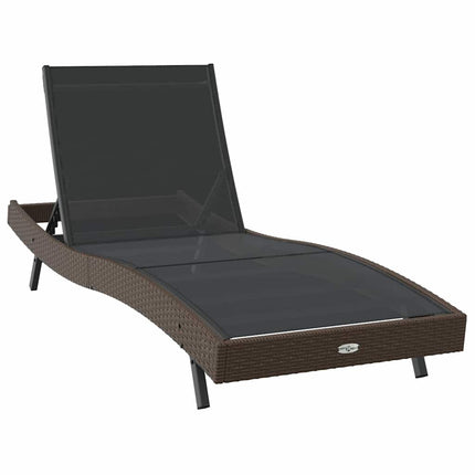 Solstol 3 pcs Brun 197 x 70 x 82 cm konstrotting