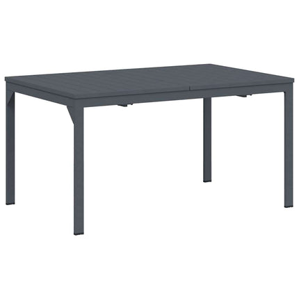 Ute middagsbord Fällbar Antracit 210 x 90 x 73 cm Stål