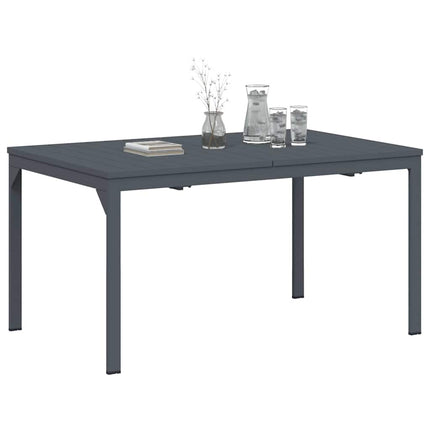 Ute middagsbord Fällbar Antracit 210 x 90 x 73 cm Stål