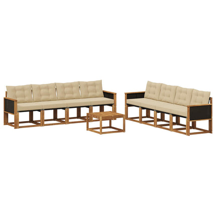 Utomhussoffset 9 st Naturlig och Beige