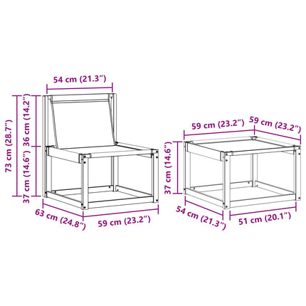 Utomhussoffset med kudde 4 pcs Naturlig och Grädde